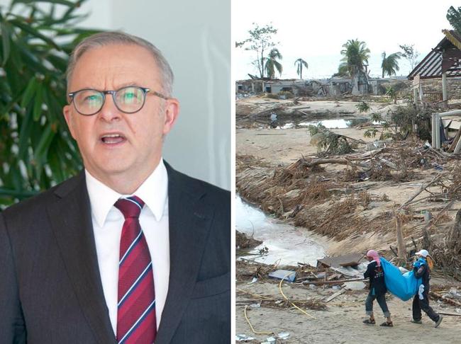 Prime Minister Anthony Albanese has delivered a moving tribute while marking 20 years since the horrific Boxing Day tsunami – which killed thousands and devastated Australia’s island neighbour.