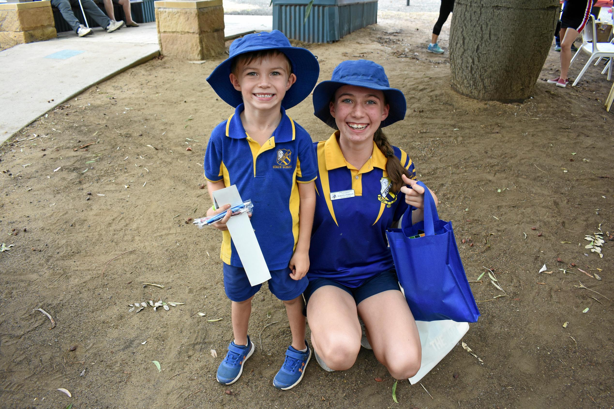 Levi and Dakota Potham. Picture: Jorja McDonnell