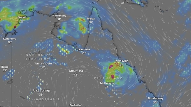 Heavy rainfall and gale-force winds have been forecast for large parts of Queensland, but Brisbane will remain warm and humid, according to the bureau’s outlook. Picture: Supplied