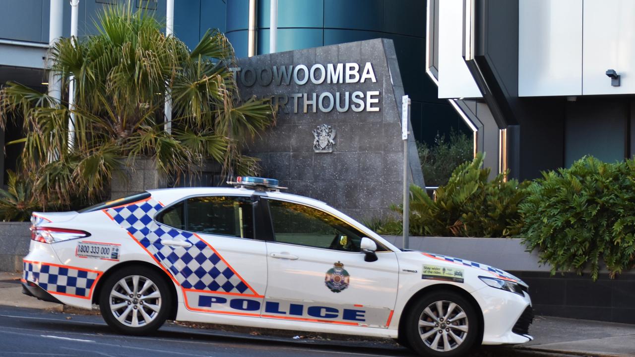 The Toowoomba court house, police station, and watch house in Hume St.