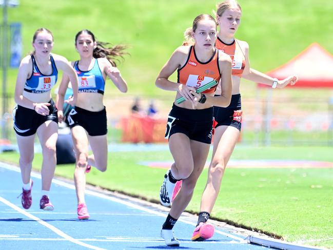 Queensland Little Athletics State Relay Championships. Saturday December 2, 2023. Picture, John Gass