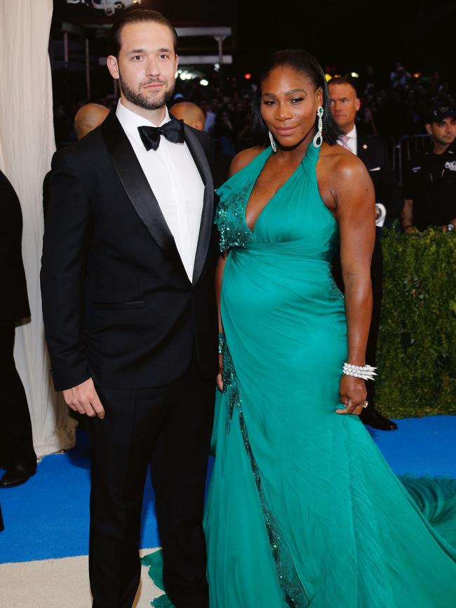 Williams with her fiancé, Alexis Ohanian. (Pic: Getty Images)