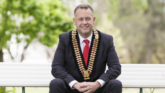 Dubbo Regional Council Mayor Ben Shields in the city’s Victoria Par. Picture: Dylan Robinson