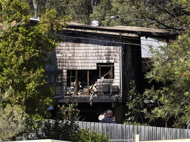 The roof reportedly caved in in the fire. Picture: Attila Csaszar