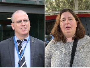 Detective Senior Constable Stephen Eppingstall and Erin Patterson.