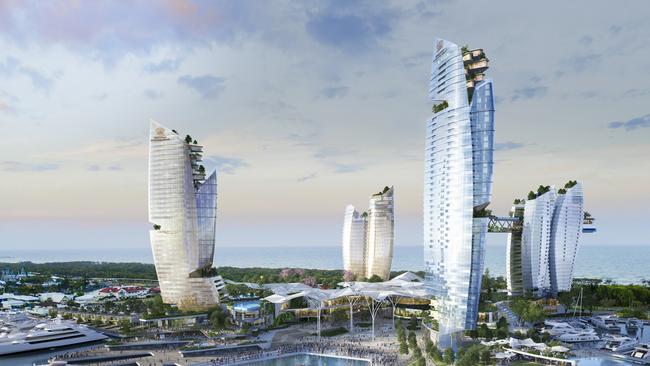 An artist’s impression of the ASF consortium's proposed Gold Coast integrated casino resort.