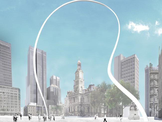 This $11.3m public artwork designed by Japanese artist and architect Junya Ishigami will be installed in George St, Sydney. Picture: AAP/City of Sydney