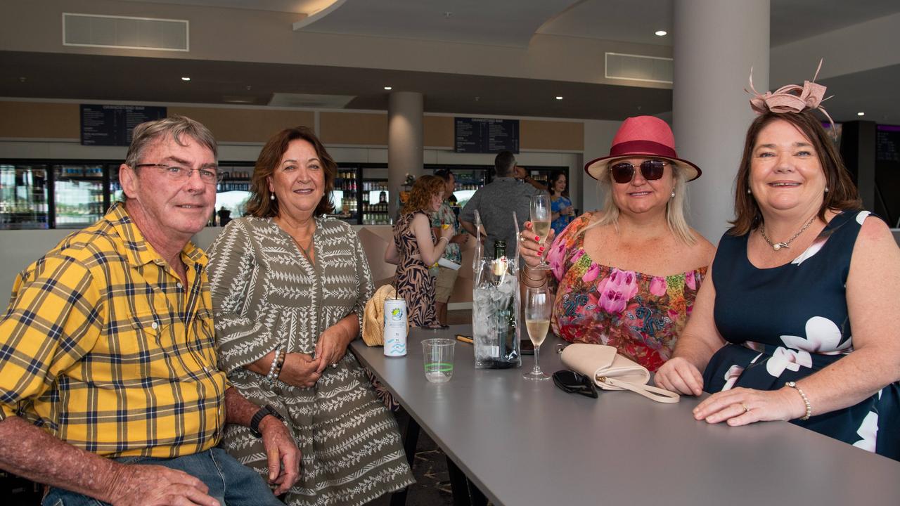 Scott Bailey, Fran Bailey, Emma Cartwright and Chrissy Zelley at the Chief Minister's Cup Day at the Darwin Turf Club on Saturday, July 13. Picture: Pema Tamang Pakhrin