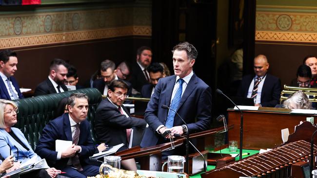 NSW Premier Chris Minns speaks in question time in May. Picture: Gaye Gerard/NewsWire