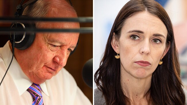 2GB breakfast host Alan Jones was found to have breached broadcasting rules with comments regarding New Zealand Prime Minister Jacinda Ardern and climate change in August, 2019. Pictures: AAP/Getty Images