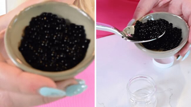 Mother packs caviar to elevate her son's palate. Source: Instagram