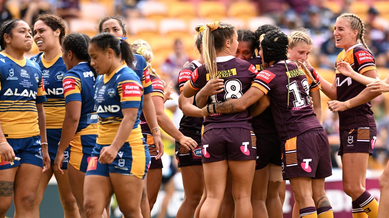 The Broncos finished top of the ladder after a big win over the Eels.