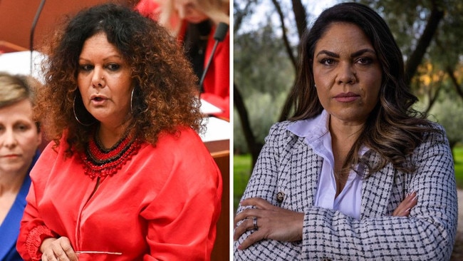 Indigenous Affairs Minister ­Malarndirri McCarthy and Jacinta Nampijinpa Price.