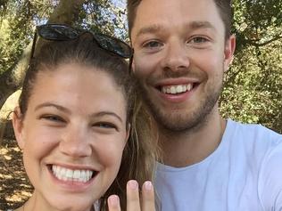 schroeder anna dellavedova matthew long engaged girlfriend gets wed partner yes said she