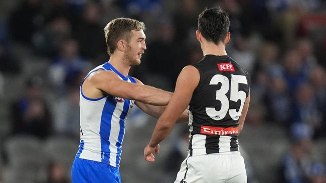 Will Phillips curtailed Daicos for three quarters. (Photo by Daniel Pockett/Getty Images)