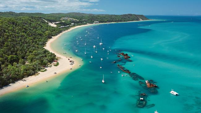 Tangalooma Wrecks off Moreton Island.