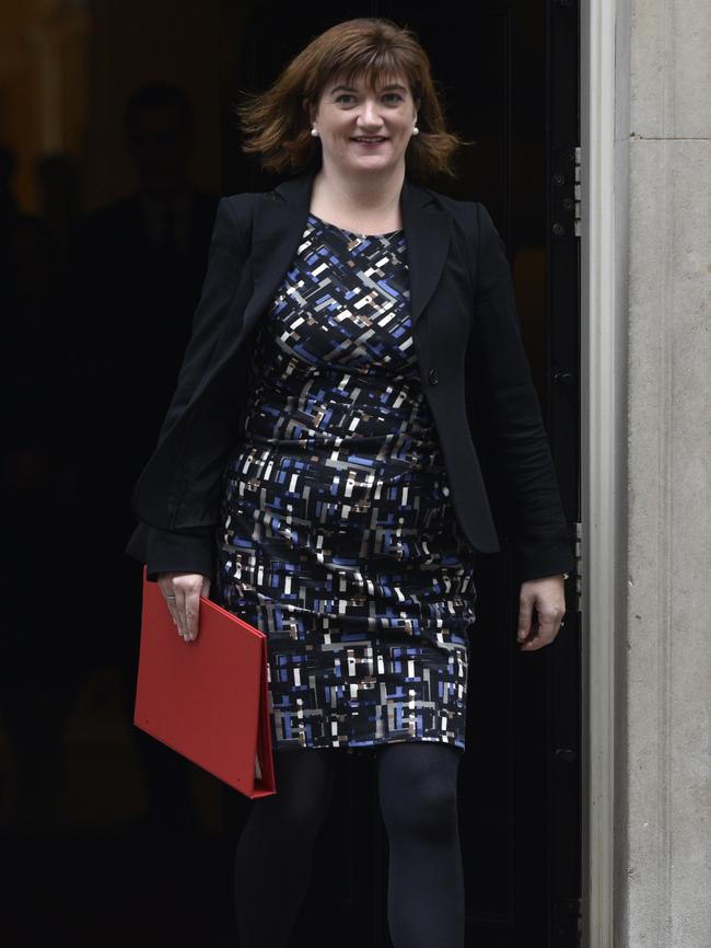 Morgan leaves Downing Street. Picture: Getty Images