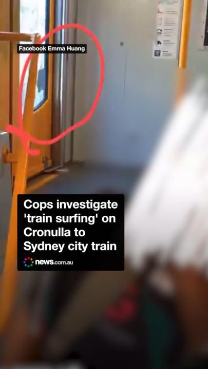 Cops investigate 'train surfing' on Cronulla to Sydney city train