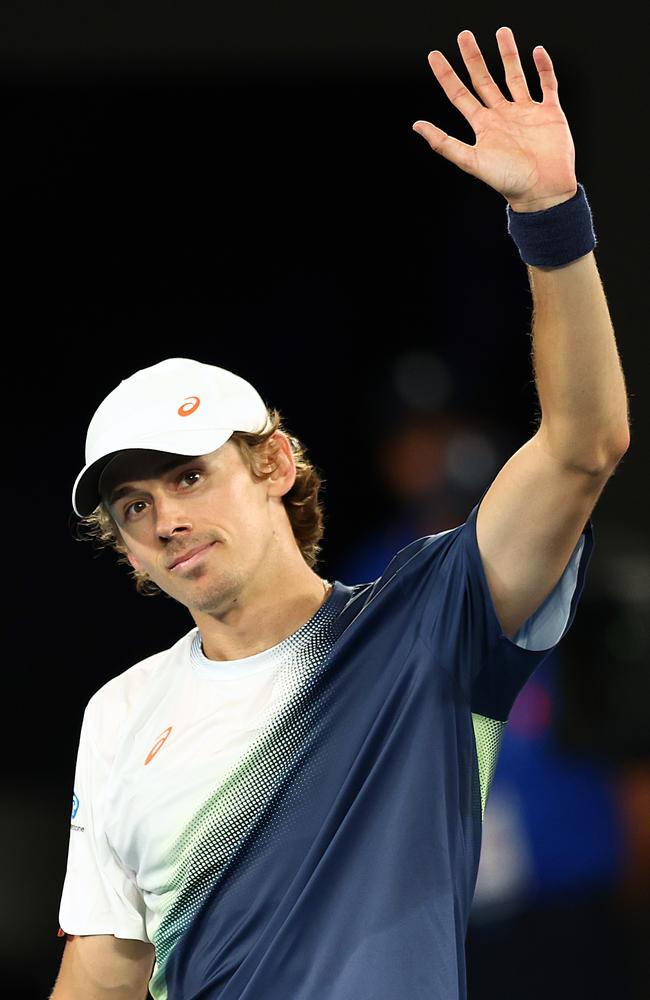 Alex de Minaur will face Dutchman Botic van de Zandschulp in the first round at the Australian Open. Picture: Graham Denholm / Getty Images