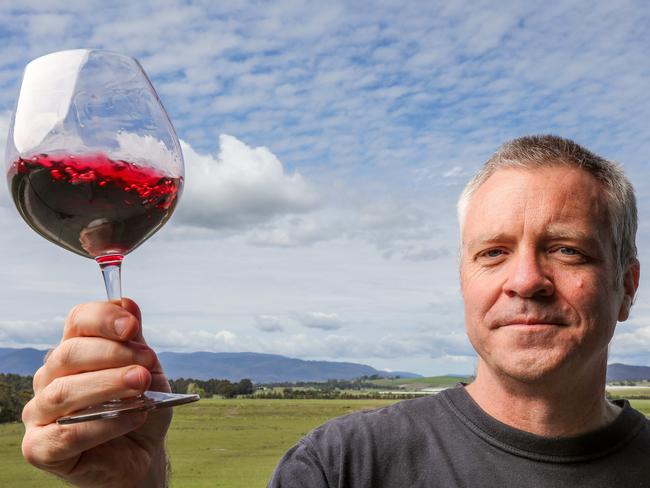 Vic wine exports are down 33% since China whacked tariffs on Aussie wine. Yering Station used to send about 10% of its product to China. Can meet at the restaurant. Yering Station winery owner Darren Rathbone. Picture: Tim Carrafa