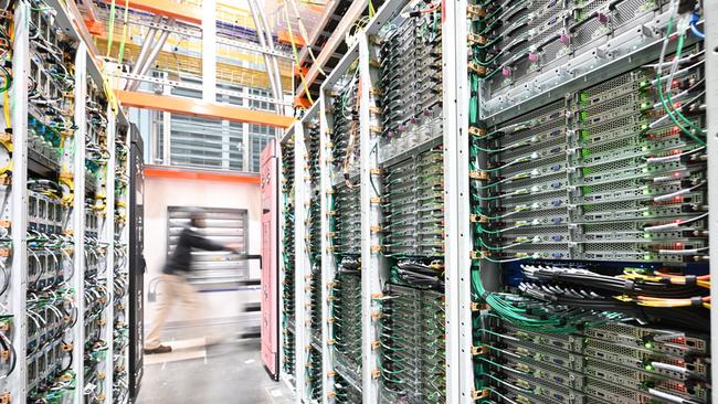 Inside one of Amazon's data centres.