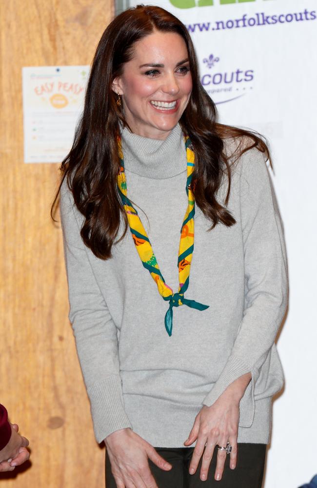 Princess Catherine is a long time supporter of the Scouting movement. Picture: Getty Images.