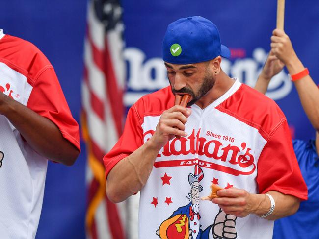 James Webb wants to do better than the 47 hot dogs smashed at the 2023 Nathan's Famous International Hot Dog Eating Contest. Picture: Supplied