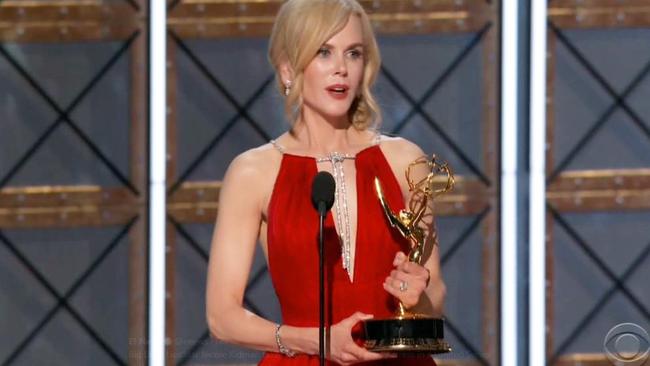 2017 Emmys: Nicole Kidman wins an Emmy Award.