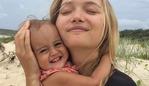 Model Gemma Ward with her daughter Nahla. Picture: Instagram