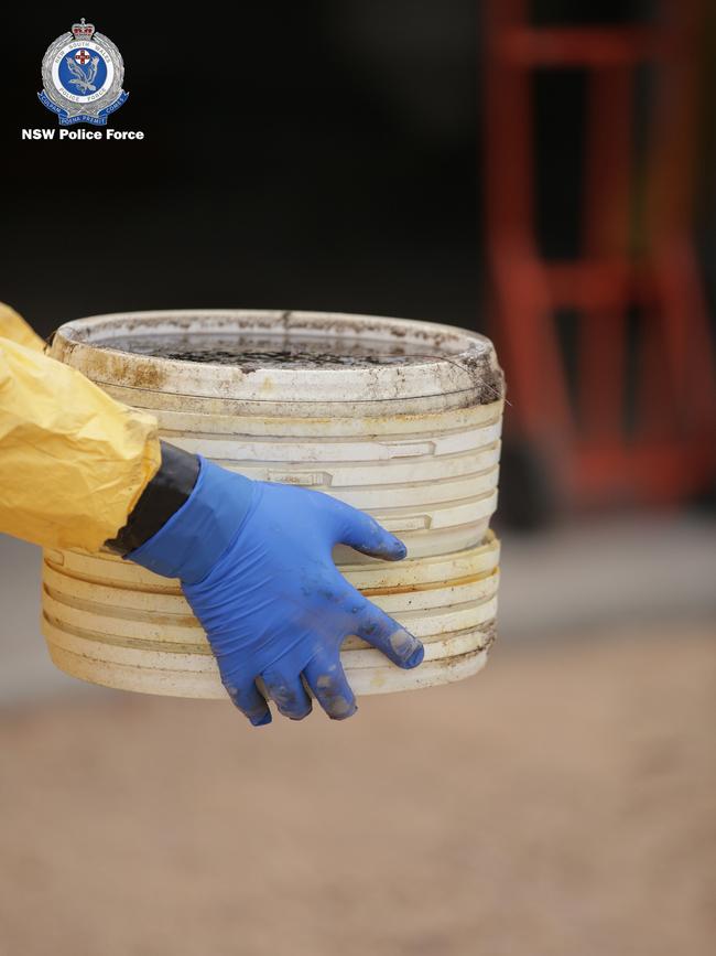 A police strike force investigated and dismantled a major meth lab at Harolds Cross last year. Picture: NSW Police