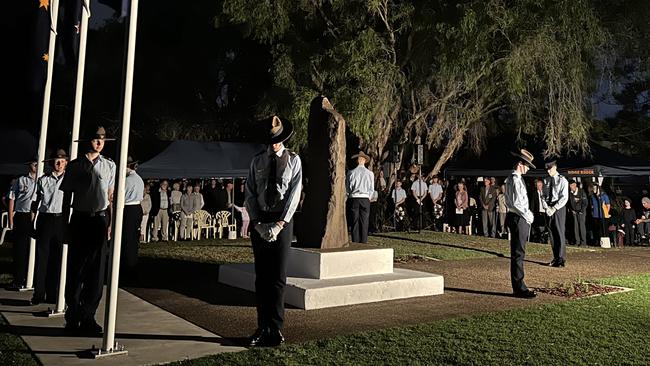 At least 2500 people gathered during the dawn service at Mudjimba's Power Memorial Park on the Esplanade.