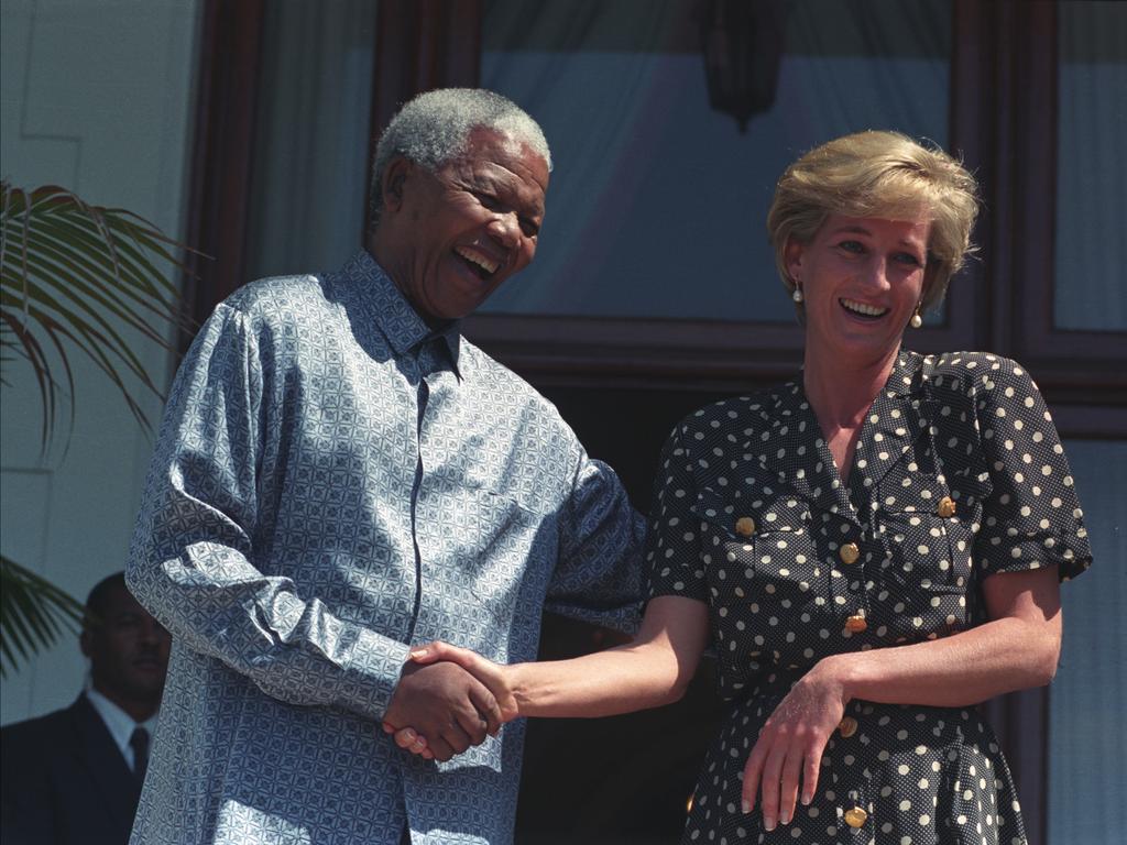 Princess Diana met President Nelson Mandela in March 1997 while on a visit to Cape Town, five months before her death