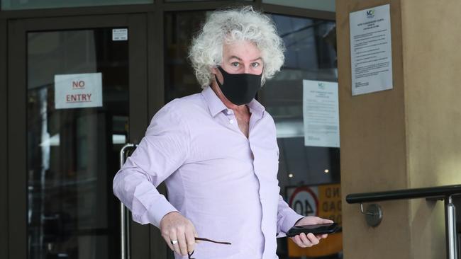 Matthew Honey leaving the Melbourne Magistrate court last month where he was sentenced with 12 months jail but immediately appealed. Picture: David Crosling