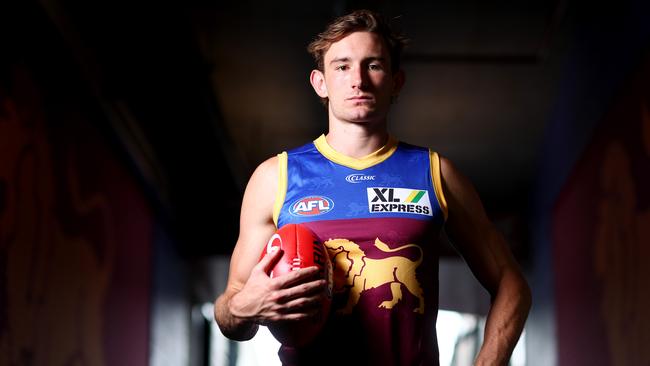 Lions vice-captain Harris Andrews is one of the best defenders in the AFL and makes the top 10 best footballers in Queensland. Picture: Chris Hyde/Getty Images