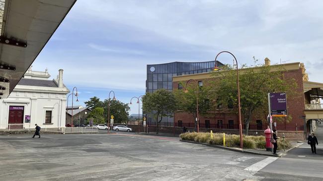 A rendition of the view from Ballarat’s railway station. Photo: Plus Architecture