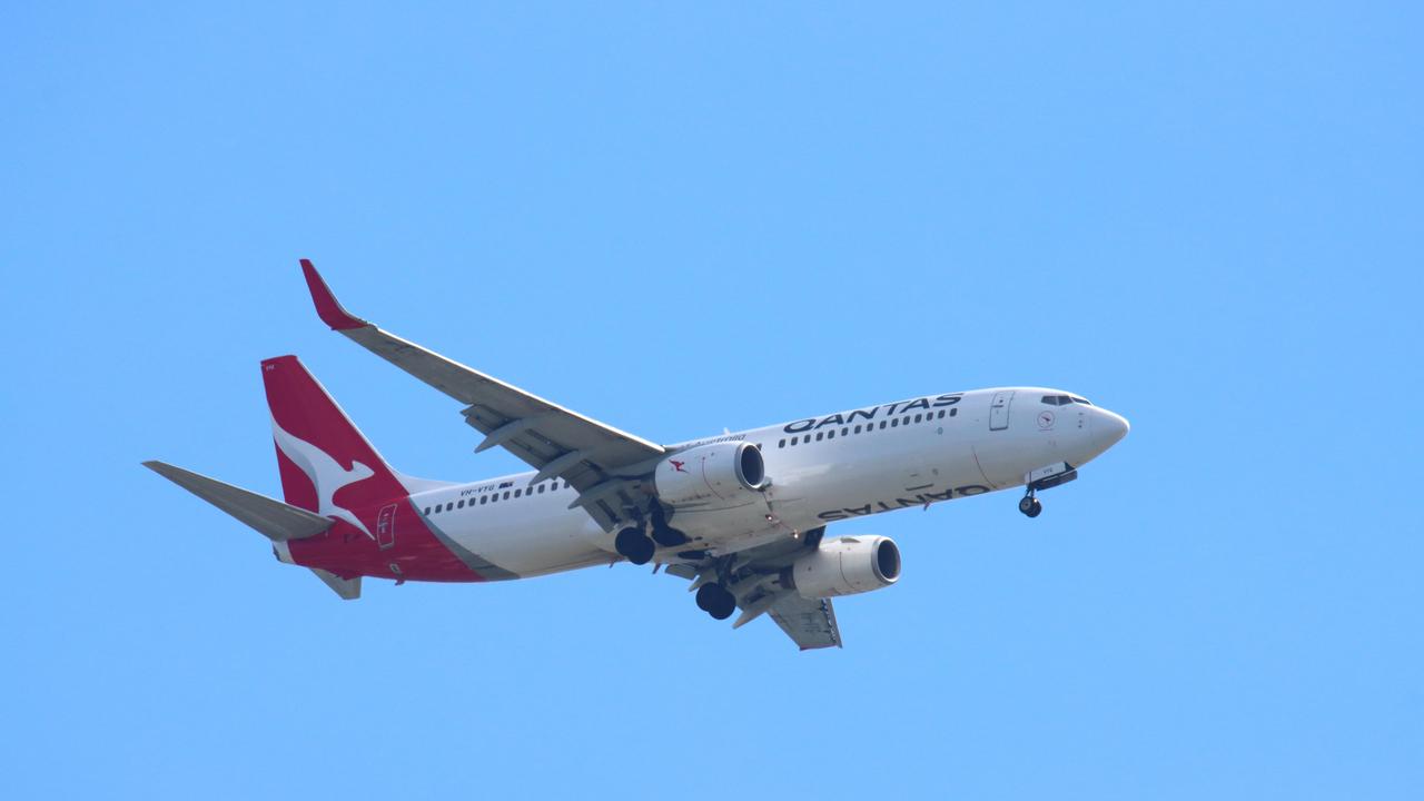 Qantas will resume international flights in November. Picture: David Clark