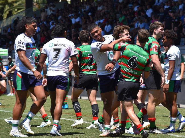 Things get heated at Redfern Oval. Picture: Sean Teuma/NewsLocal