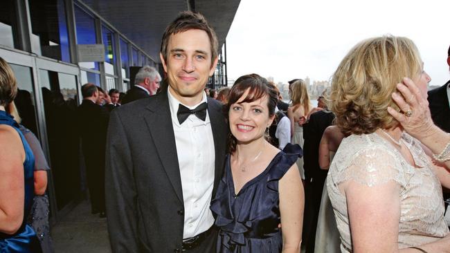 With his wife Fiona Franzmann at an awards ceremony in Sydney in 2008.