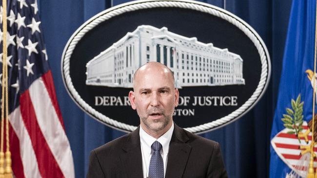 Steven D'Antuono, FBI Washington field office Assistant Director in Charge gives an update on the investigation into the Capitol Hill riots. Picture: AFP.