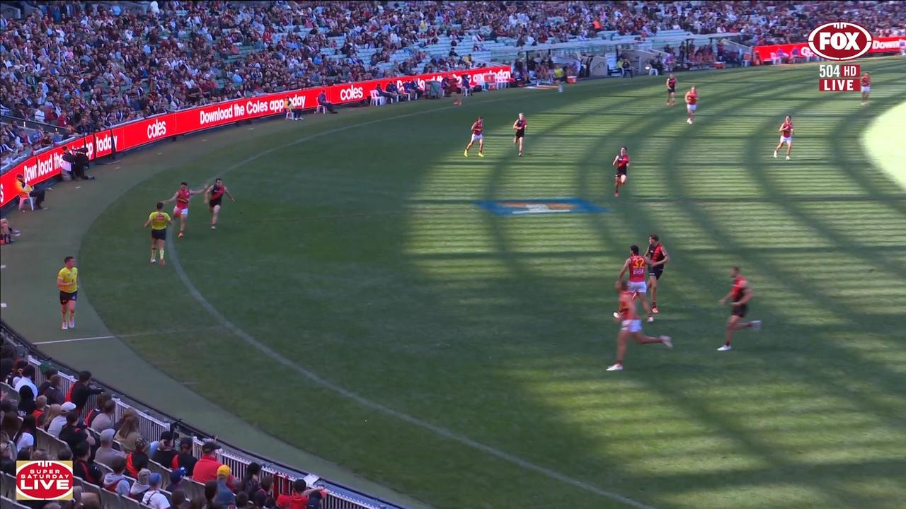 The angle of Izak Rankine’s goal (far left) was ridiculous. Photo: Fox Sports