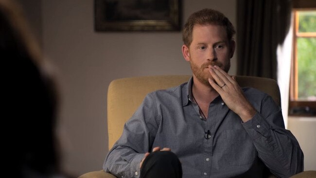 Prince Harry in the trailer for The Me You Can't See with Oprah Winfrey.