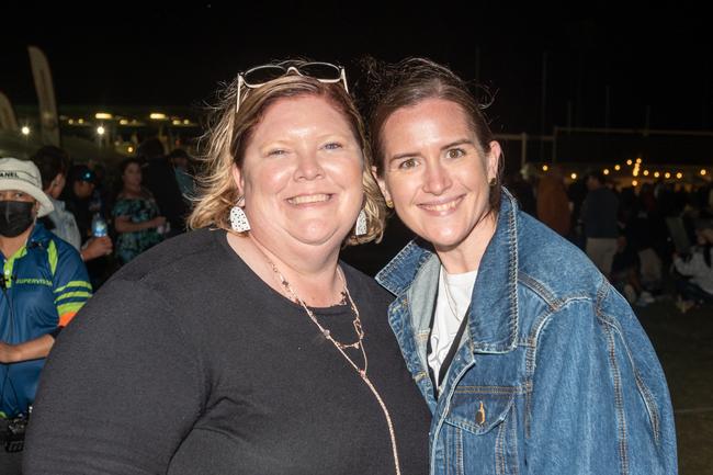 Amanda Vincent and Marlena Owen at Legends on the Lawn at Harrup Park Country Club.Picture: Michaela Harlow