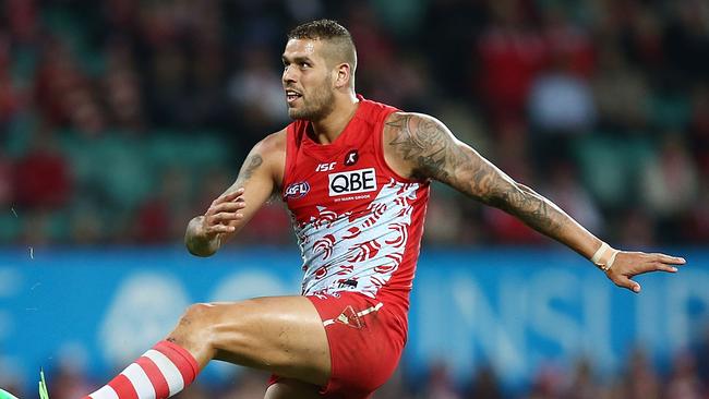 Lance Franklin is one of six players earning $1 million in the AFL. Picture: Getty Images