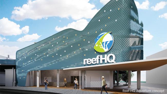 Concept images of Reef HQ Aquarium. Concepts are subject to change.