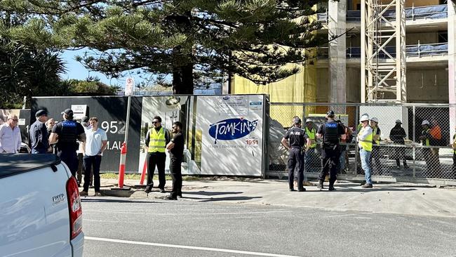 Police were called to the Tomkins building site at Midwater Main Beach on the Gold Coast, September 3, 2024.