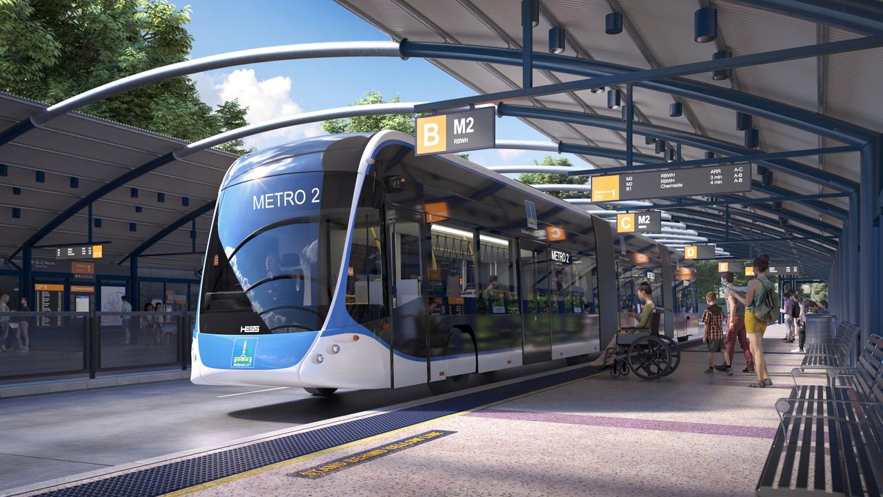 The Brisbane Metro will receive $150 million for a Woolloongabba station. Picture: Supplied