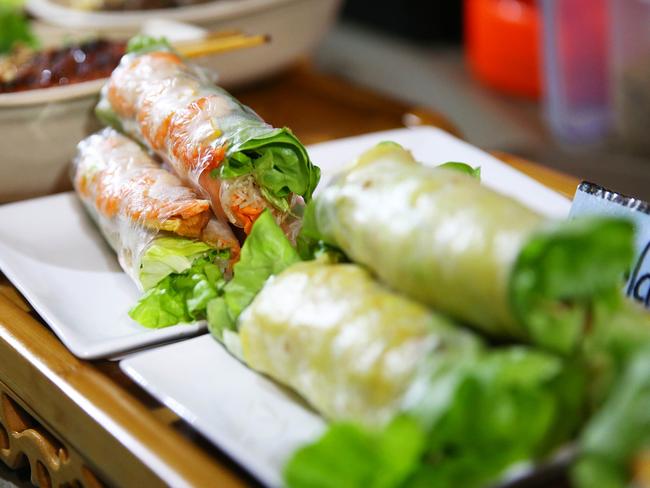 Enticing spring rolls.