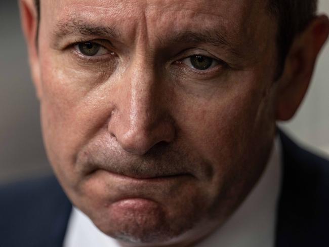 SYDNEY, AUSTRALIA - NewsWire Photos March 7, 2021: Western Australia Premier Mark McGowan speaking to media outside the Federal Court, Sydney. Picture: NCA NewsWire / James Gourley