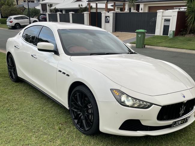 Images of the Maserati that stolen in the Helensvale home invasion. Picture: Supplied.