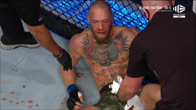 Conor McGregor was down. Photo: Kayo, UFC